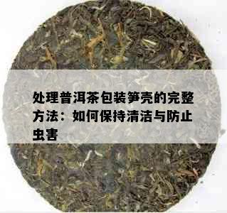 处理普洱茶包装笋壳的完整方法：如何保持清洁与防止虫害