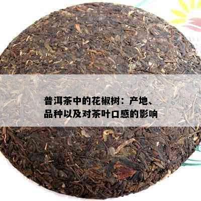 普洱茶中的花椒树：产地、品种以及对茶叶口感的影响