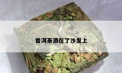 普洱茶洒在了沙发上