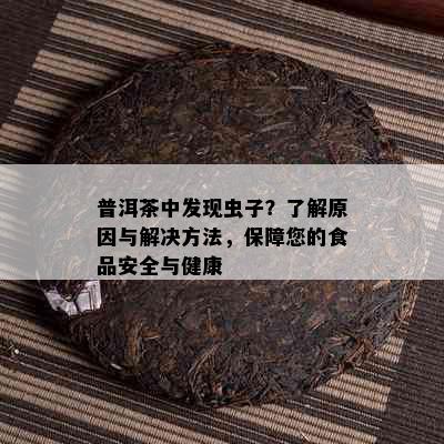 普洱茶中发现虫子？了解原因与解决方法，保障您的食品安全与健康