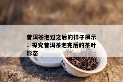 普洱茶泡过之后的样子展示：探究普洱茶泡完后的茶叶形态