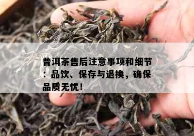 普洱茶售后注意事项和细节：品饮、保存与退换，确保品质无忧！