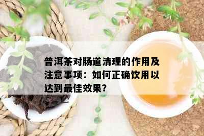 普洱茶对肠道清理的作用及注意事项：如何正确饮用以达到更佳效果？