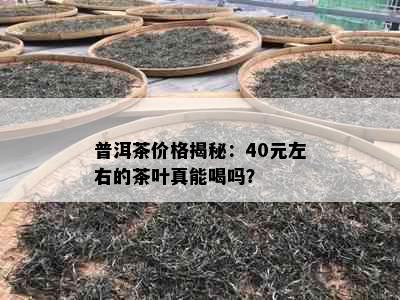 普洱茶价格揭秘：40元左右的茶叶真能喝吗？