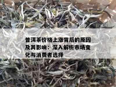 普洱茶价格上涨背后的原因及其影响：深入解析市场变化与消费者选择