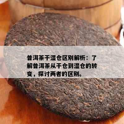 普洱茶干湿仓区别解析：了解普洱茶从干仓到湿仓的转变，探讨两者的区别。