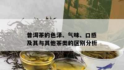 普洱茶的色泽、气味、口感及其与其他茶类的区别分析