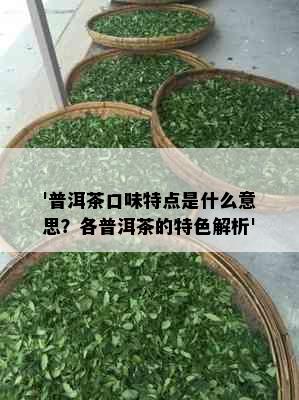 '普洱茶口味特点是什么意思？各普洱茶的特色解析'