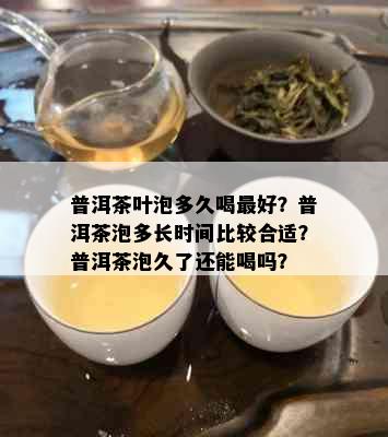 普洱茶叶泡多久喝更好？普洱茶泡多长时间比较合适？普洱茶泡久了还能喝吗？