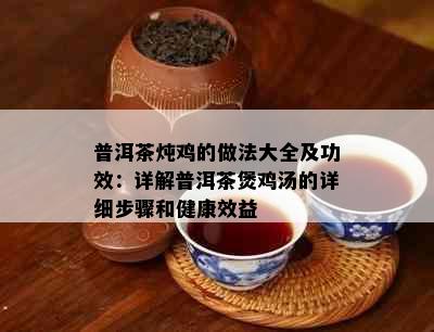 普洱茶炖鸡的做法大全及功效：详解普洱茶煲鸡汤的详细步骤和健康效益