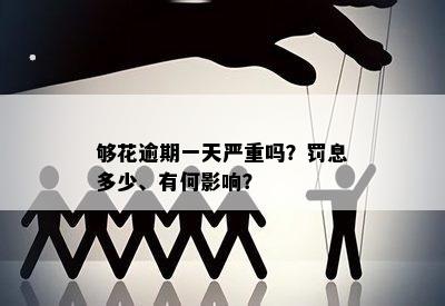 够花逾期一天严重吗？罚息多少、有何影响？