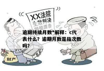 逾期持续月数*解释：c代表什么？逾期月数是指次数吗？