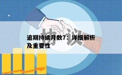 逾期持续月数7：详细解析及重要性