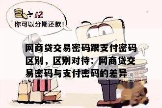 网商贷交易密码跟支付密码区别，区别对待：网商贷交易密码与支付密码的差异