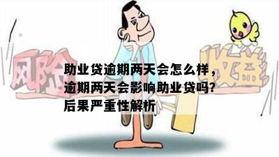 助业贷逾期两天会怎么样，逾期两天会影响助业贷吗？后果严重性解析