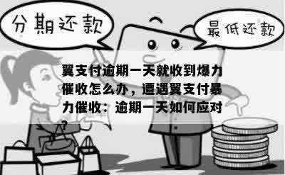 翼支付逾期一天就收到爆力催收怎么办，遭遇翼支付暴力催收：逾期一天如何应对？