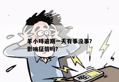 羊小咩逾期一天有事没事？影响征信吗？