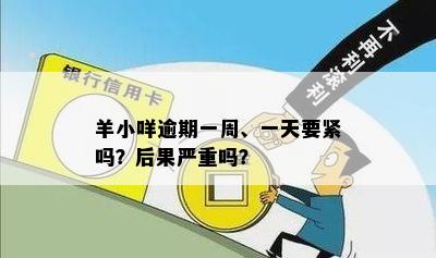 羊小咩逾期一周、一天要紧吗？后果严重吗？