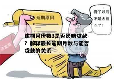 逾期月份数3是否影响贷款？解释最长逾期月数与能否贷款的关系