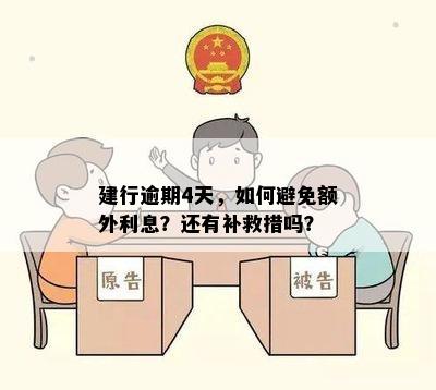 建行逾期4天，如何避免额外利息？还有补救措吗？