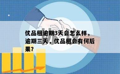 优品租逾期3天会怎么样，逾期三天，优品租会有何后果？