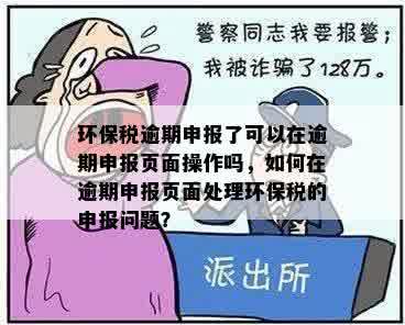 环保税逾期申报了可以在逾期申报页面操作吗，如何在逾期申报页面处理环保税的申报问题？