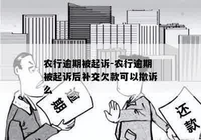 农行逾期被起诉-农行逾期被起诉后补交欠款可以撤诉么