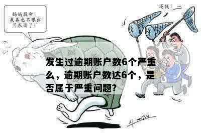 发生过逾期账户数6个严重么，逾期账户数达6个，是否属于严重问题？