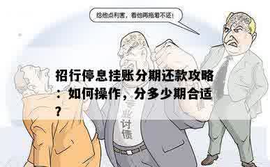 招行停息挂账分期还款攻略：如何操作，分多少期合适？