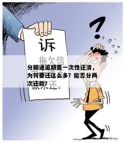 分期通逾期需一次性还清，为何要还这么多？能否分两次还款？