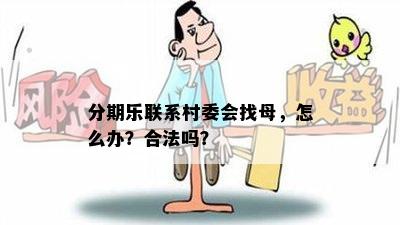 分期乐联系村委会找母，怎么办？合法吗？