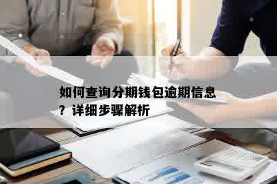 如何查询分期钱包逾期信息？详细步骤解析