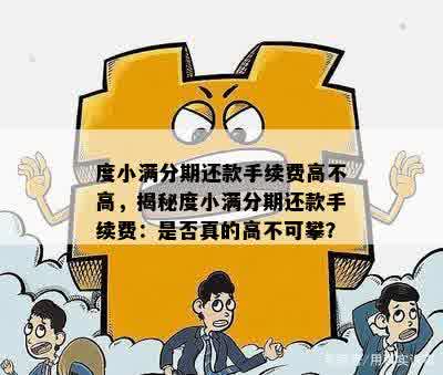 度小满分期还款手续费高不高，揭秘度小满分期还款手续费：是否真的高不可攀？