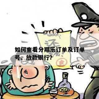 如何查看分期乐订单及订单号、放款银行？