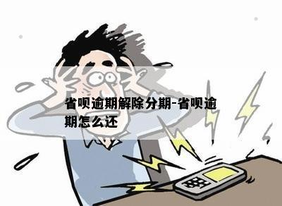 省呗逾期解除分期-省呗逾期怎么还