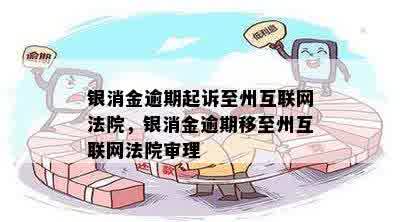 银消金逾期起诉至州互联网法院，银消金逾期移至州互联网法院审理