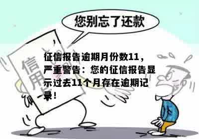 征信报告逾期月份数11，严重警告：您的征信报告显示过去11个月存在逾期记录！