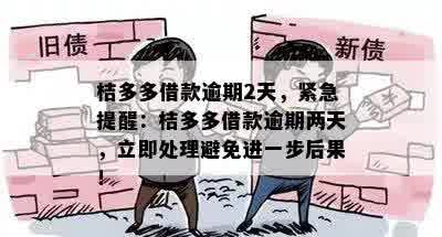 桔多多借款逾期2天，紧急提醒：桔多多借款逾期两天，立即处理避免进一步后果！