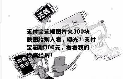 支付宝逾期图片欠300块截图给别人看，曝光！支付宝逾期300元，看看我的惨痛经历！