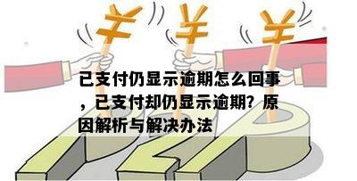 已支付仍显示逾期怎么回事，已支付却仍显示逾期？原因解析与解决办法