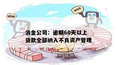 消金公司：逾期60天以上贷款全部纳入不良资产管理