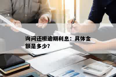 询问还呗逾期利息：具体金额是多少？