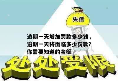 逾期一天增加罚款多少钱，逾期一天将面临多少罚款？你需要知道的金额