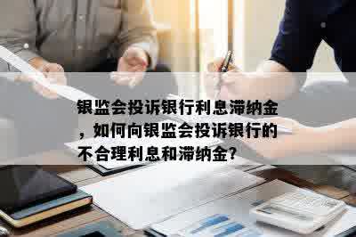 银监会投诉银行利息滞纳金，如何向银监会投诉银行的不合理利息和滞纳金？