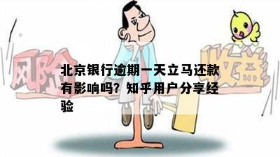 北京银行逾期一天立马还款有影响吗？知乎用户分享经验