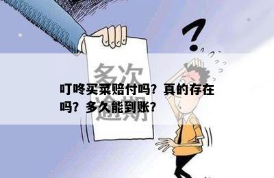 叮咚买菜赔付吗？真的存在吗？多久能到账？