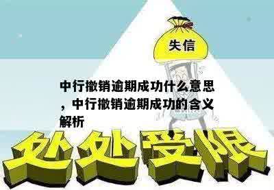 中行撤销逾期成功什么意思，中行撤销逾期成功的含义解析