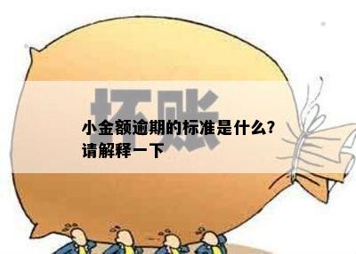 小金额逾期的标准是什么？请解释一下