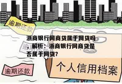 浙商银行网商贷属于网贷吗，解析：浙商银行网商贷是否属于网贷？