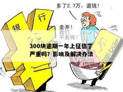 300块逾期一年上征信了严重吗？影响及解决办法